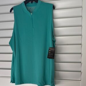 NWT Nike Dri-Fit Women's Cabana 1/4 Zip Sleeveless Golf Polo ;#AJ5227  Sz: XXL